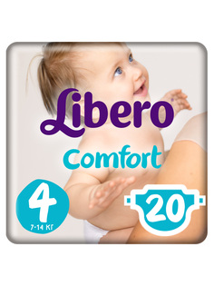 Подгузники Libero Comfort Size 4 (7-14кг), 20 шт.