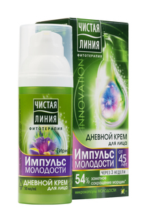 Крем для лица Чистая линия "Дневной" от 45 лет, 50 мл