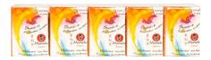 Бумажные салфетки Maneki sumi-e с ароматом фруктов 10 упаковок х 10 штук