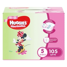 Подгузники Huggies Ultra Comfort для девочек 5 (12-22 кг), Disney Box, 105 шт.
