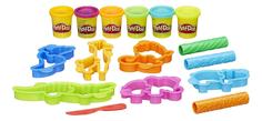 Набор для лепки из пластилина play-doh веселое сафари b1168