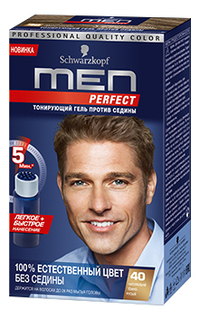 Оттеночный гель MEN PERFECT 40 Темно-русый 80 мл