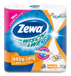 Бумажные полотенца Zewa wish&weg 2 рулона