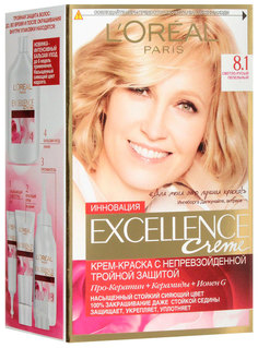 Краска для волос L`Oreal Paris Excellence Creme 8.1 Светло-русый пепельный