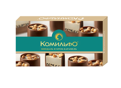Набор конфет шоколадные Комильфо миндаль и крем-карамель 116 г