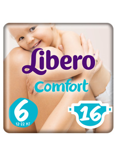 Подгузники Libero Comfort Size 6 (12-22кг), 16 шт.