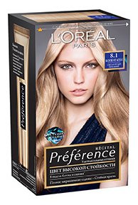 Краска для волос LOreal Paris Preference оттенок 8,1 Копенгаген