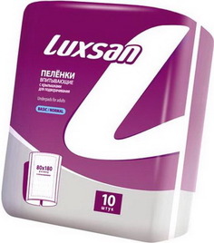 Пеленки одноразовые Luxsan Basic Normal (80х180 см), 10 шт.