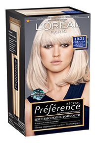 Краска для волос LOreal Paris Preference оттенок 10,21 Стокгольм
