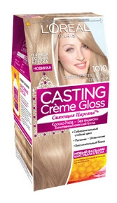 Краска для волос L`Oreal Paris Сasting Creme Gloss 1010 светлый светло-русый пепельный
