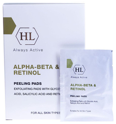 Отшелушивающие салфетки Holy Land Peeling Pads Alpha-Beta & Retinol 24 шт