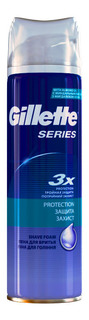 Пена для бритья Gillette Protection (Защита) с миндальным маслом 250мл