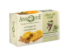 Косметическое мыло Aphrodite Оливковое с апельсином и корицей 100 г