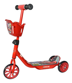 Самокат трехколесный 1 Toy Disney Тачки Т59977 красный