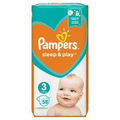 Подгузники Pampers Sleep & Play 3 (5-9 кг), 58 шт.