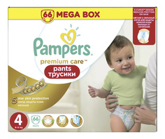 Подгузники-трусики Pampers Premium Care Pants 4 (9-14 кг), 66 шт.