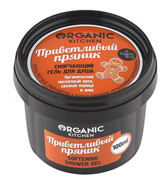 Гель для душа ORGANIC SHOP смягчающий Приветливый пряник 100 мл