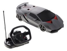 Машинка р.у. Rastar Lamborghini Sesto Elemento серебристый (53700)