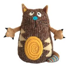 Мягкая игрушка Gulliver Кот Котейка, 15 см коричневый