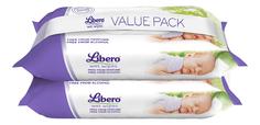 Влажные салфетки Libero Wet Wipes Экономичная упаковка, 128 шт.