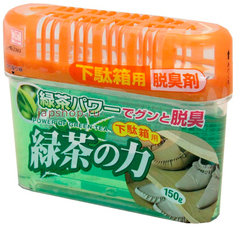 Поглотитель неприятных запахов Kokubo для обувных шкафов,экстракт зеленого чая 150 г