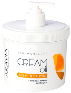 Крем для рук Aravia Professional Cream Oil с маслом кокоса и манго 550 мл