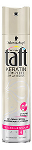 Лак для волос Taft Keratin Complete Сверхсильная фиксация 225 мл