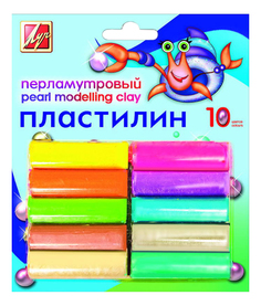 Пластилин ЛУЧ Пластилин перламутровый 10 цветов 21С1382-08
