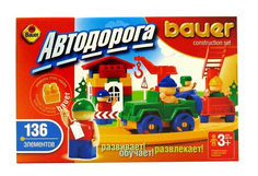 Конструктор bauer серии автодорога, 136 эл. Бауэр