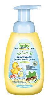 Гель для купания babyline с мятой и солодкой для детей с первых дней жизни, 260 мл