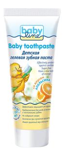 Детская зубная паста babyline со вкусом апельсина, 75 мл