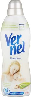 Ополаскиватель для белья Vernel sensitive алоэ вера и миндальное молочко 0.91 л
