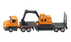 Спецтехника Siku игрушка Тягач с экскаватором 1611