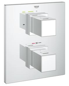 Смеситель для встраиваемой системы Grohe Grohtherm Cube 19958000 серебристый