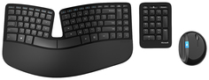 Клавиатура+мышь Microsoft Wireless Desktop Sculpt Ergonomic (L5V-00017)