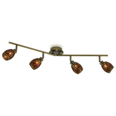 Спот Odeon Light Glosse 2167/4W коричневый