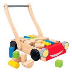 Конструктор Plan Toys Тележка с блоками