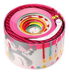 Набор цилиндров-пирамидок Lilliputiens "Гусеница Джульетта"