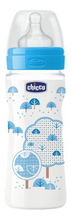 Детская бутылочка Chicco Well-Being Boy 4 мес 330 мл