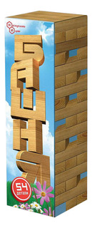 Конструктор деревянный Бэмби Башня 54 детали БЕМБi