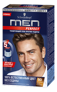 Оттеночный гель MEN PERFECT 50 Светло-каштановый 80 мл