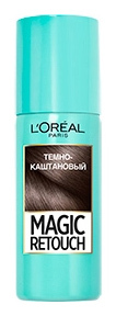 Спрей для волос LOreal Paris MAGIC RETOUCH тонирующий 2 Темный Каштан