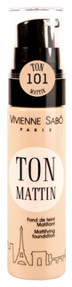 Тональный крем Vivienne Sabo Mattifying foundation Fond de teint Matifiant Ton Mattin 101
