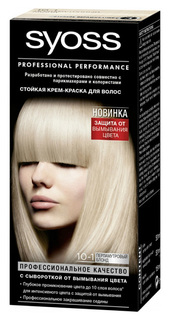 Краска для волос Syoss Color 10-1 Перламутровый блонд 115 мл