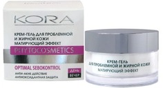 Крем-гель матирующий КОРА Для проблемной и жирной кожи, 50 мл