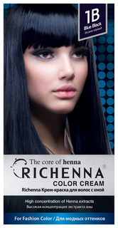 Краска для волос RICHENNA Color Cream 1B Blue Black