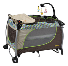 Манеж детский Тополь Selby 213 (2) бежевый/белый