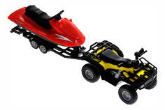 Коллекционная модель Siku Квадроцикл с катером