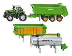 Коллекционная модель Siku Трактор Deutz Fahr с набором прицепов 1848