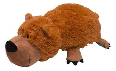 Мягкая игрушка 1 TOY Вывернушка Медведь Гризли и Аллигатор 20 см